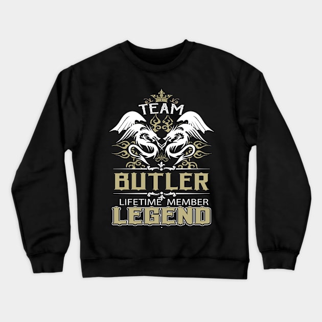 Butler Name T Shirt -  Team Butler Lifetime Member Legend Name Gift Item Tee Crewneck Sweatshirt by yalytkinyq